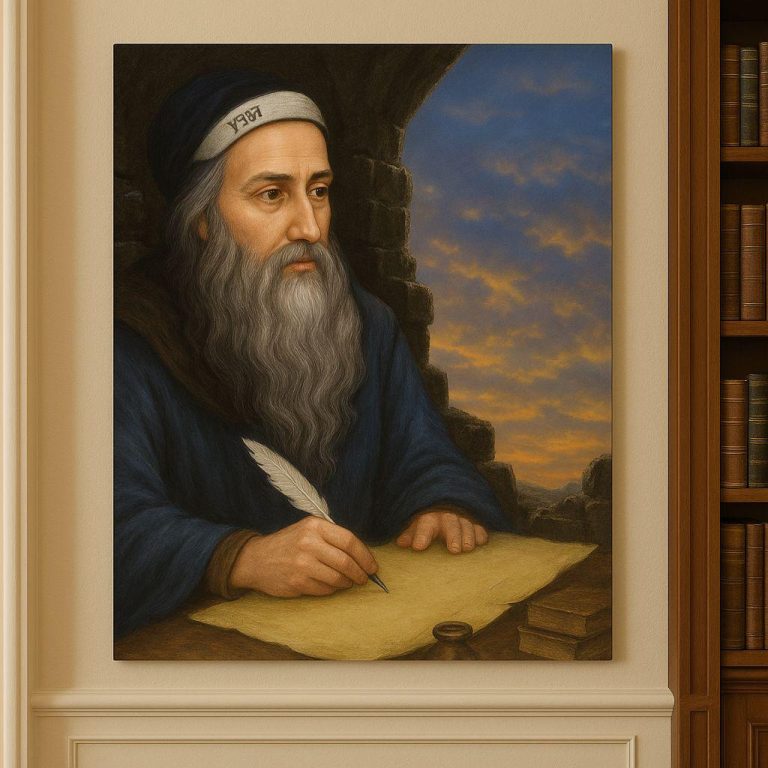 תמונת דיוקן של רב עם ספר